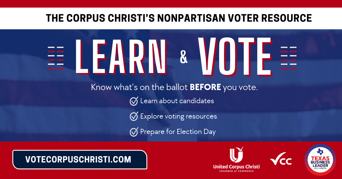 United Corpus Christi Chamber Partners with Texas Business Leader Alliance for Voter Engagement
